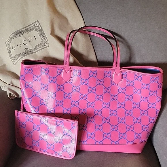 ♡GUCCI♡ピンクバック Gucci | Bags | Pink Gg Gucci Tote Bag | Poshmark
